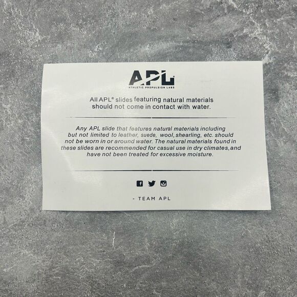 NIB APL Athletic Propulsion Labs Black Shearling Leopard Slides Size 6 - Picture 12 of 13